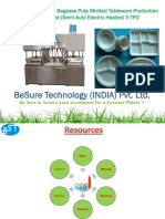 Sugarcane Bagasse Pulp Molded Tableware Production Line