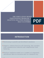 The Simulation Model Partitioning Problem: An Adaptive Solution Based On Self-Clustering