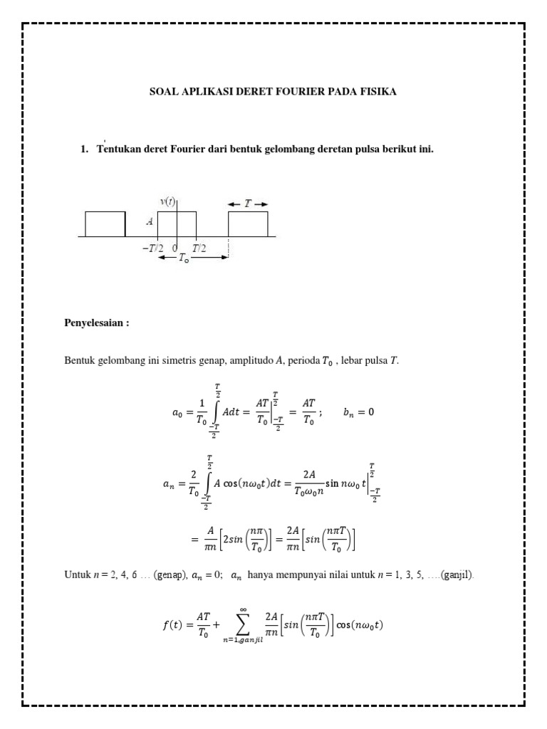 Aplikasi Deret Fourier