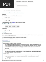 Powers and Roots of Complex Numbers - DeMoivre's Theorem