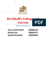 Kirchhoff’s Voltage and Current