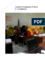 Pelatihan Kader Posbindu Ptm Di Puskesmas i Sumbang