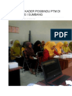 Pelatihan Kader Posbindu PTM Di Puskesmas I Sumbang