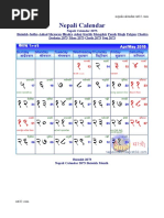 Nepali Calendar 2073 BS PDF | PDF | Nepal | Lunisolar Calendars