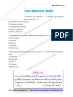 English General Mcqs PDF