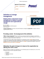 Definition Change Management