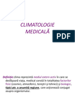 CLIMATOLOGIE MEDICALĂ