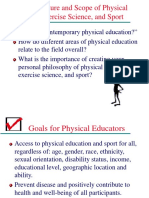 Chapter 1: Nature and Scope of Physical Education, Exercise Science, and Sport