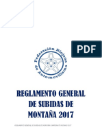 Reglamento General de Montana 2017