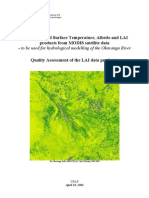 ODMP Quality Assessment of The LAI Data Products (For Hydro Modelling)