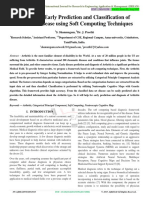 A Study of Early Prediction and Classification of Arthritis Disease Using Soft Computing Techniques