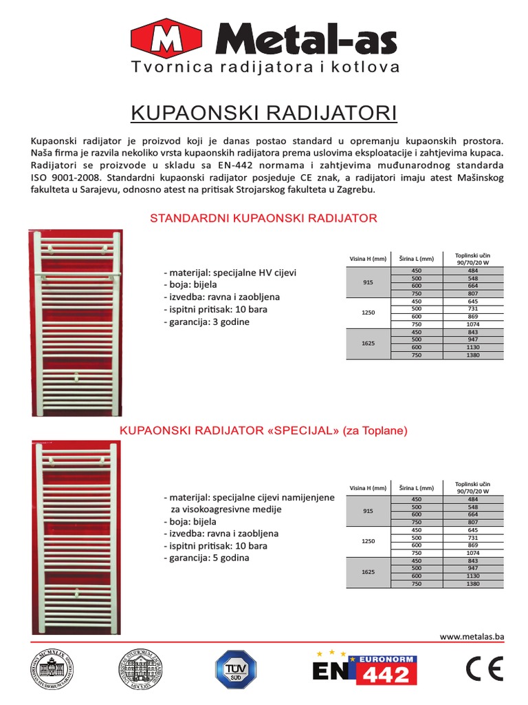 Kupaonski Inox Radijatori | PDF