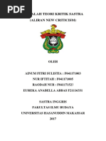 Download Makalah Teori Kritik Sastra Aliran New Criticism by Raodah Nur SN374109769 doc pdf