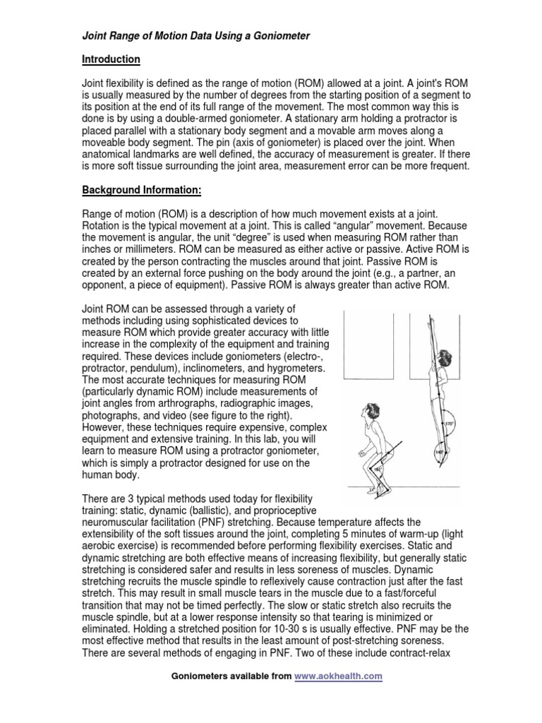 Using A Goniometer Effectively | PDF | Anatomical Terms Of Motion | Joints