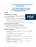 Texto Administracion de Espacios Fisicos en Educacion