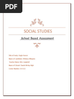 ENGLISH SBA Sample Reflections (1) | PDF | Psychology | Psychological ...