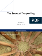 Subiakto - The Secret of Copywriting