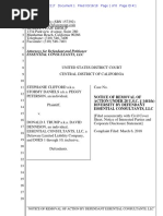 Stephanie Clifford v. Donald Trump et al Notice of Removal