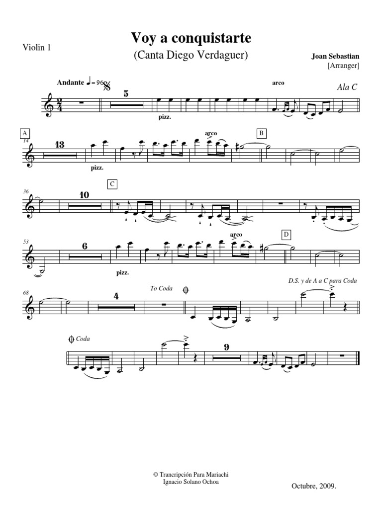 Voy A Conquistarte Partes PDF Loisirs