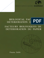 Biological factors in deterioration of paper (1985)