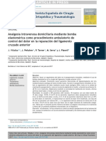 Analgesia Intravenosa Mediante La Bomba Elastomerica. Artic