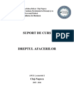 SUPORT DE CURS DREPTUL AFACERILOR Cluj-N PDF