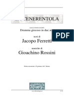 La Cenerentola Libretto, Jacopo Ferretti, G. Rossini