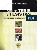 Sobre Tesis y Tesistas Lecciones de Enseanza Aprendizaje PDF