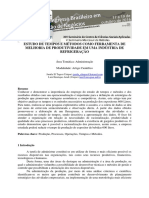 Estudo de Tempos e Metodos Como Ferramenta de Melhoria de Produtividade em Uma Industria de Refrigeracao