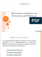 Estructura Organica de Proyectos de Software
