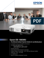 Epson EB-1985WU: The Ultimate Desktop Projection Solution For Any Meeting Space