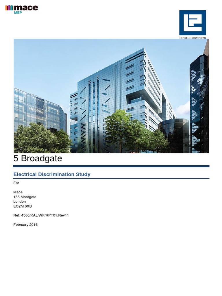 Electrical Discrimination Study Report | PDF | Relay | Power Engineering