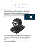 Pengertian Webcam Beserta Fungsi Dan Cara Kerja Webcam