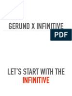 Gerund x Infinitive