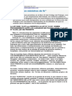 El Ministerio de La Fe, Debe Ser Eliminado para Carabineros de Chile