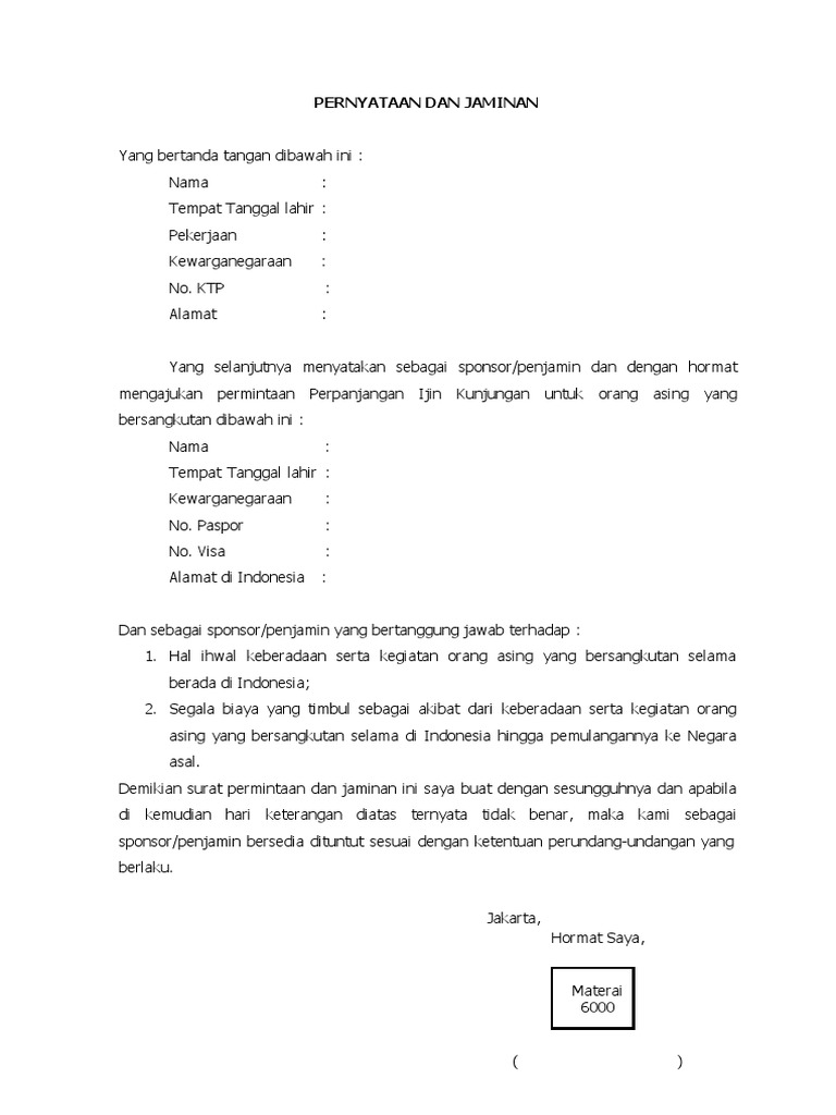 Contoh Surat Sponsor
