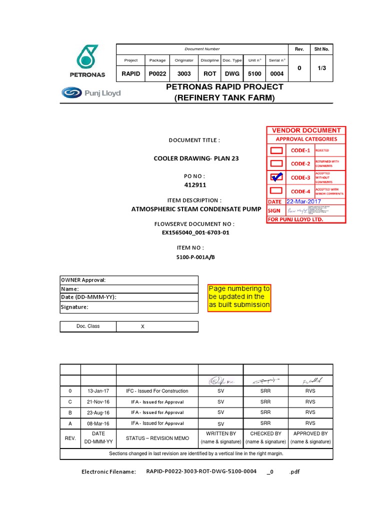 Cooler Drawing for API Plan 23 | PDF | Written Communication ...
