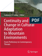Continuity and Change in Cultural Adaptation To Mountains Environments