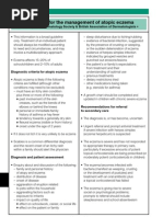 Skin Guidelines For The Management of Atopic Eczema