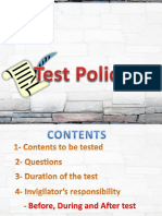 Test Policy