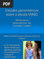 Estudo sobre a escala MASC