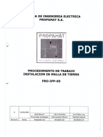 Procedimiento de Trabajo - Mallas a Tierra