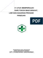 Survey Utuk Memperoleh Masukan Dari Tokoh Masyarakat, LSM Dan Sasaran Progam Panduan