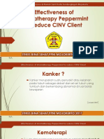 Efektivitas Aromaterapi Perermint Menurunkan CINV