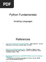 Python Fundamentals: Scripting Languages