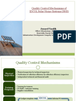 Quality Control Mechanisms of IDCOL Solar Home Systems