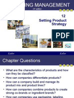 Marketing Management: 12 Setting Product Strategy