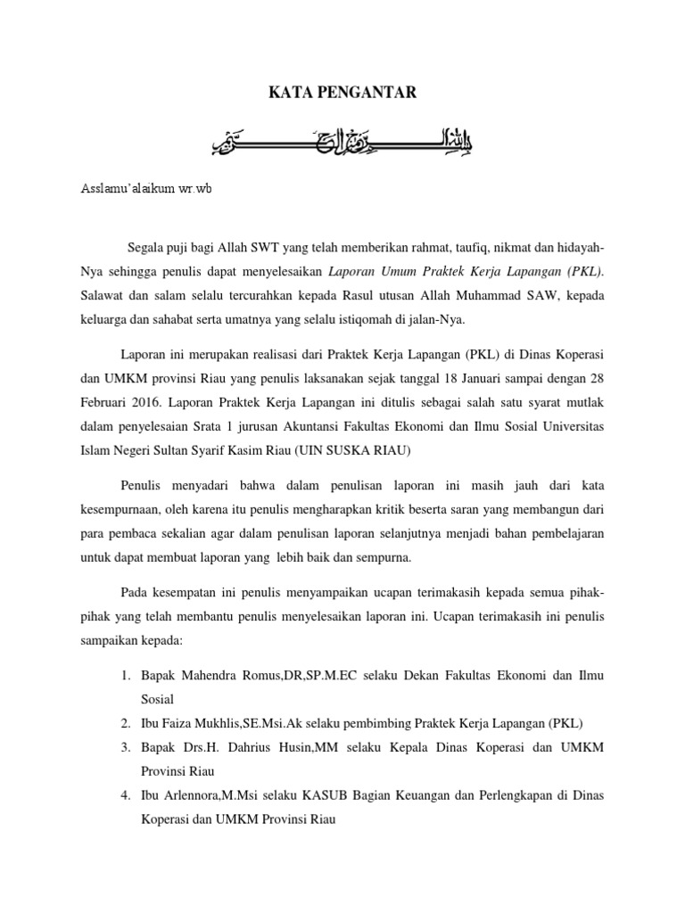 Kata Pengantar N Daftar Isi