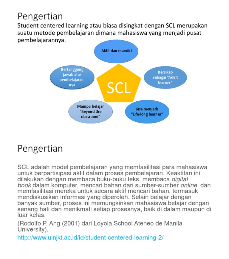 Pengertian SCL | PDF | Karier & Perkembangan | Sains & Matematika