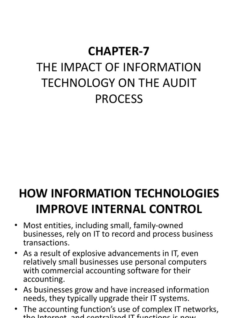 CHAPTER 7 Auditing | PDF | Audit | Internal Control